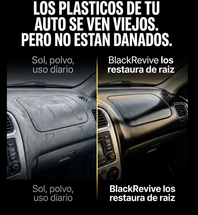 Los plásticos de tu auto se ven viejos pero no están dañados