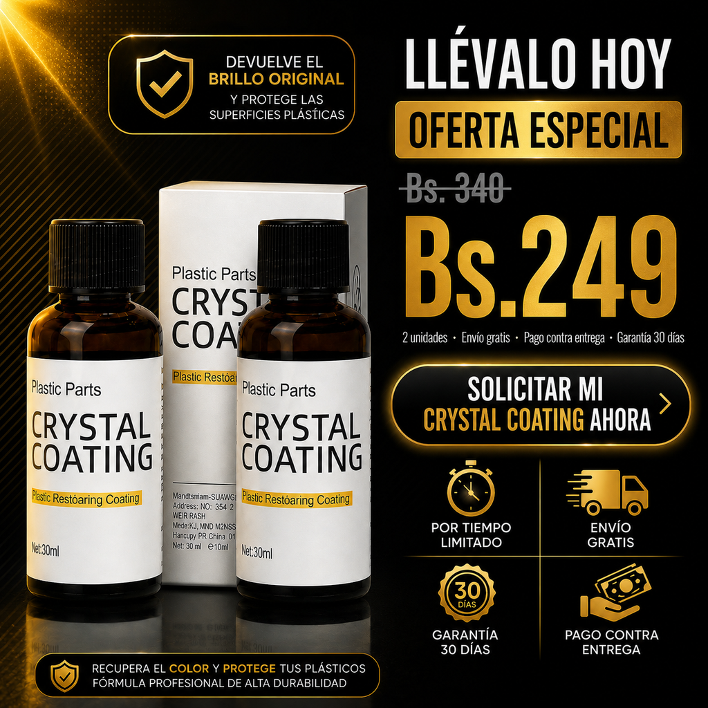CRYSTAL LINK®.- Restaurador de plásticos profesional para autos